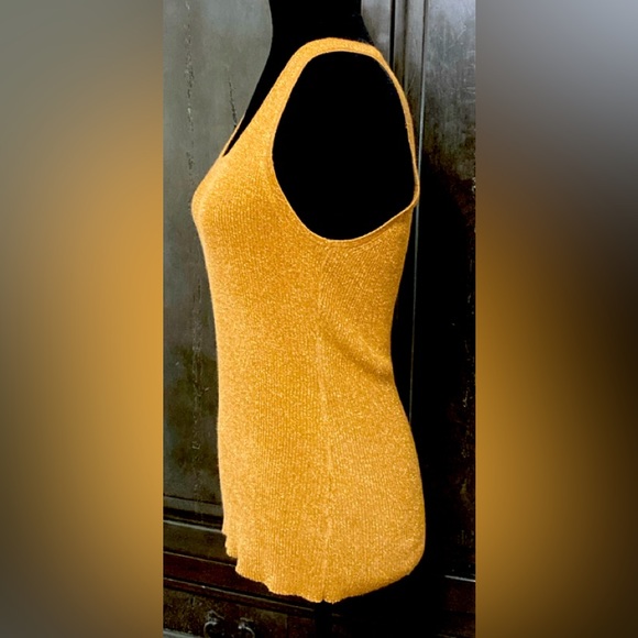 Pierre Cardin Brown Metallic sleeveless sweater tank - Size small - Picture 2 of 9